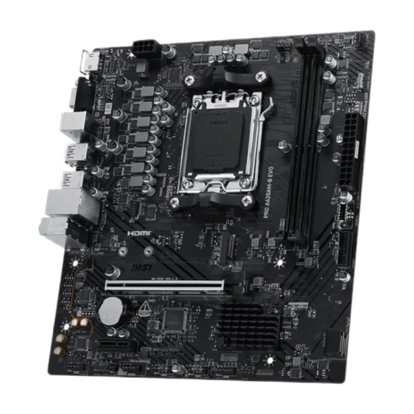 Proa620am B Evo 03 MSI PRO A620AM-B EVO Motherboard | AMD AM5 DDR5 PCIe 4.0 mATX - Compu-Fi Technology South Africa