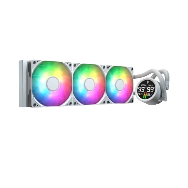 Aerocoolabyssl360rdigiwh001 AeroCool Abyss L360R Digi WHT 360mm ARGB Liquid Cooler INTEL - Compu-Fi Technology South Africa