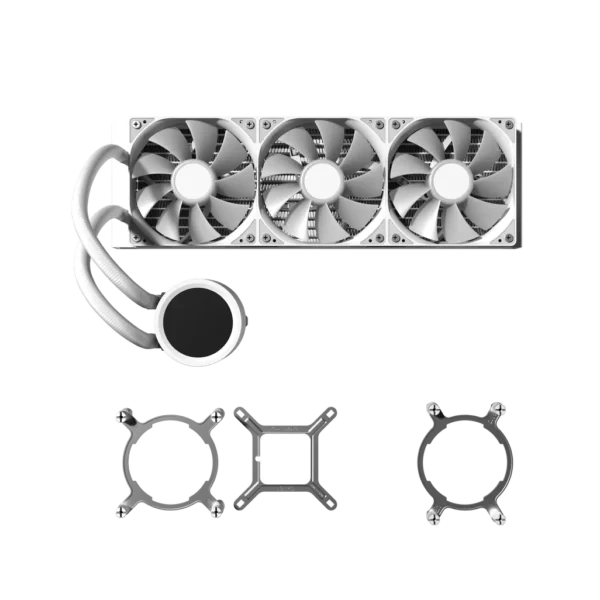 Aerocoolabyssl360rdigiwh004 AeroCool Abyss L360R Digi WHT 360mm ARGB Liquid Cooler INTEL - Compu-Fi Technology South Africa