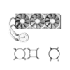 Aerocoolabyssl360rwhtacl004 Aerocool Abyss L360R WHT ARGB 360mm Liquid CPU Cooler - Compu-Fi Technology South Africa