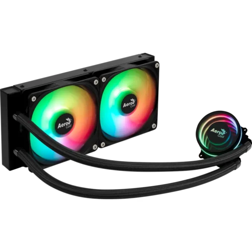 Aerocooloasisl240baclaoa001 Aerocool Oasis L240-B 240mm ARGB Liquid CPU Cooler - Compu-Fi Technology South Africa