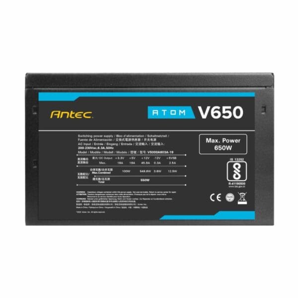 Antec Atom V650 v2 650W Power Supply - Compu-Fi Technology South Africa