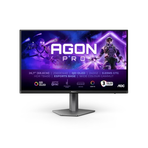 AOC AGON PRO AG276QZD2 | 26.7″ QHD QD-OLED | 0.03ms 240Hz - Compu-Fi Technology South Africa