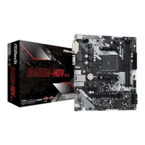 ASRock B450M-HDV R4.0 AM4 Micro-ATX Motherboard | Ryzen 5000 Ready