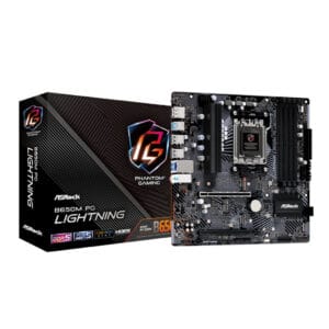ASRock B650M PG Lightning AM5 Micro ATX Motherboard | Ryzen 9000 Ready
