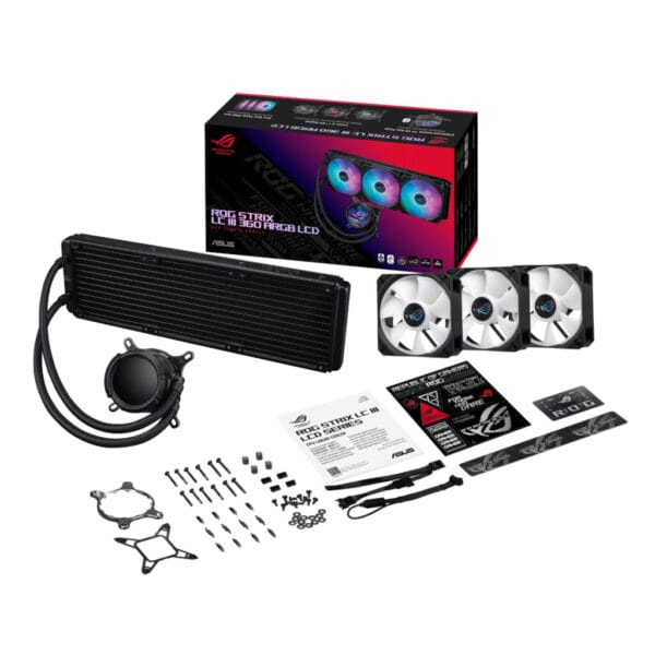 Asusrogstrixlciii360argb003 Asus ROG STRIX LC III 360 ARGB LCD Liquid Cooler - Compu-Fi Technology South Africa