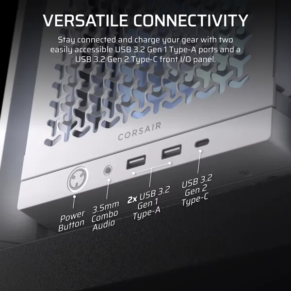 Corsair 4000D RS White Mid-Tower Gaming PC Case - Compu-Fi Technology South Africa