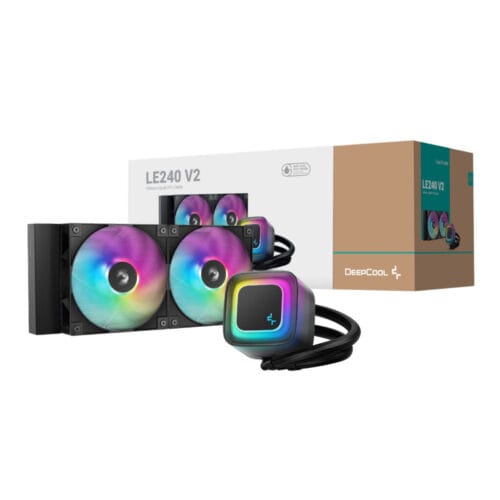 Deepcoolle240v2rle240bka001 DeepCool LE240 V2 240mm ARGB AIO CPU Liquid Cooler - Compu-Fi Technology South Africa