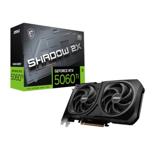 MSI GeForce RTX 5060 Ti SHADOW 2X OC PLUS 16GB GDDR7 Graphics Card - Compu-Fi Technology South Africa
