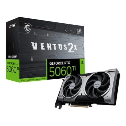 MSI GeForce RTX 5060 Ti VENTUS 2X OC PLUS 16GB GDDR7 Graphics Card - Compu-Fi Technology South Africa