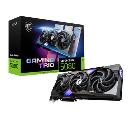 MSI GeForce RTX 5080 GAMING TRIO OC 16GB GDDR7 Graphics Card - Compu-Fi Technology South Africa