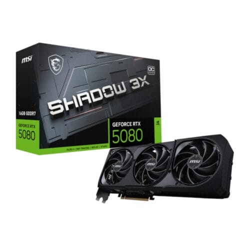 MSI GeForce RTX 5080 SHADOW 3X OC 16GB GDDR7 Graphics Card - Compu-Fi Technology South Africa