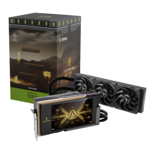 MSI GeForce RTX 5090 32GB GDDR7 LIGHTNING Z Liquid Cooled Graphics Card - Compu-Fi Technology South Africa