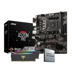 PCBuilder AMD Ryzen 5 5600XT Upgrade Kit | 6-Core | 16GB DDR4 3600MHz | MSI A520M - Compu-Fi Technology