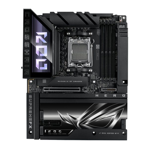 Rogcrosshairx870eherobtf Asus Rog Crosshair X870e Hero Btf Amd Am5 Atx Gaming Motherboard Wr 02a