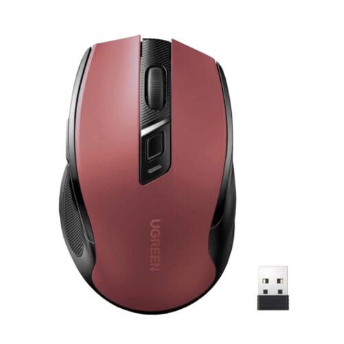 Ugreen MU006 | 4000 DPI | Wireless Optical Mouse | Red - Compu-Fi Technology South Africa