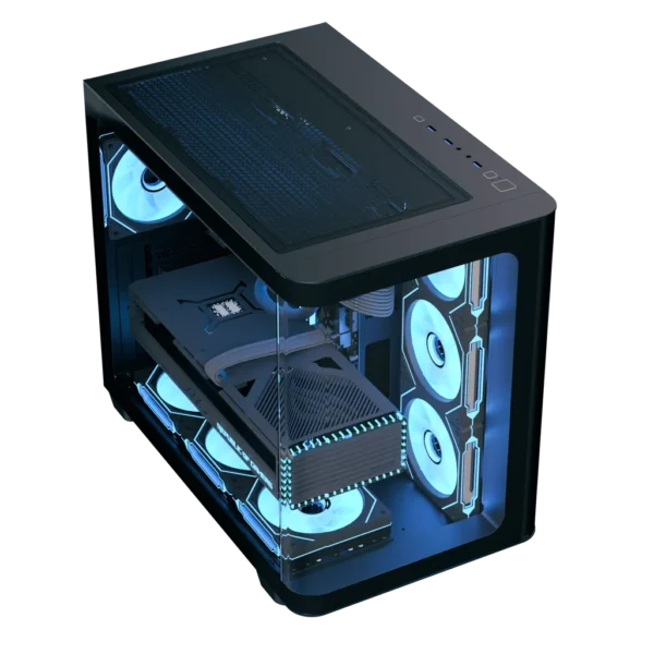 Aerocool P500C | Mid Tower | 4x ARGB Fans | Tempered Glass - Compu-Fi Technology South Africa