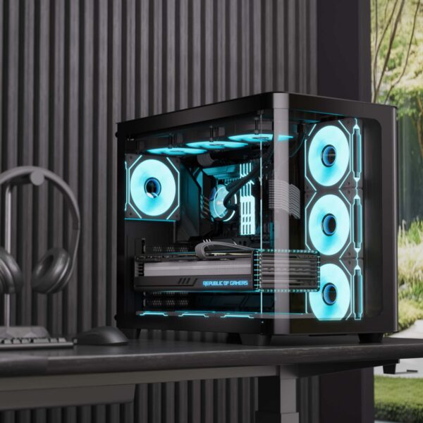 Aerocool P500C | Mid Tower | 4x ARGB Fans | Tempered Glass - Compu-Fi Technology South Africa