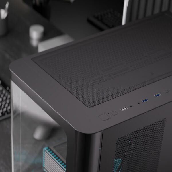 Aerocool P500C | Mid Tower | 4x ARGB Fans | Tempered Glass - Compu-Fi Technology South Africa