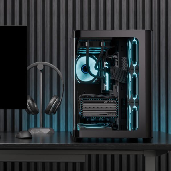 Aerocool P500C | Mid Tower | 4x ARGB Fans | Tempered Glass - Compu-Fi Technology South Africa