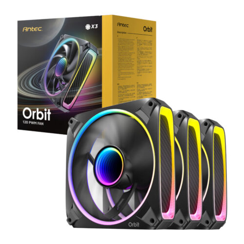 Antec ORBIT 120mm ARGB Fan 3-Pack | 2000 RPM | FDB Bearing | Infinity Mirror - Compu-Fi Technology South Africa