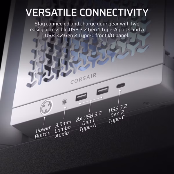 Corsair 4000D RS ARGB | Mid-Tower | White | Tempered Glass - Compu-Fi Technology South Africa