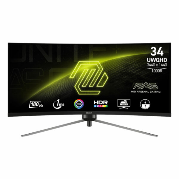 MSI MAG345CQR | 34″ UWQHD | 180Hz | 1000R Curved - Compu-Fi Technology South Africa