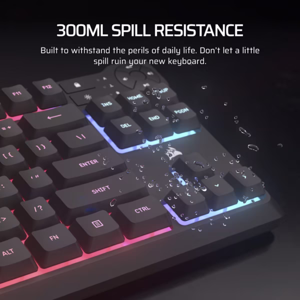 CORSAIR K55 CORE TKL | Membrane Gaming Keyboard | 8-Zone RGB | 1000Hz Polling - Compu-Fi Technology South Africa
