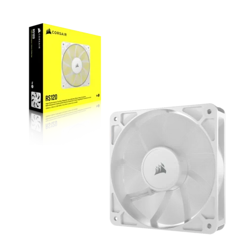 Corsair RS120 White | 120mm PWM | 2100 RPM | 72.8 CFM - Compu-Fi Technology South Africa