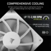 Corsair RS120 White | 120mm PWM | 2100 RPM | 72.8 CFM - Compu-Fi Technology South Africa