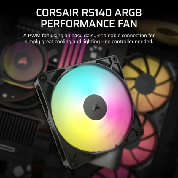 Corsair RS140 ARGB | 140mm | 1700 RPM | 2-Pack - Compu-Fi Technology South Africa