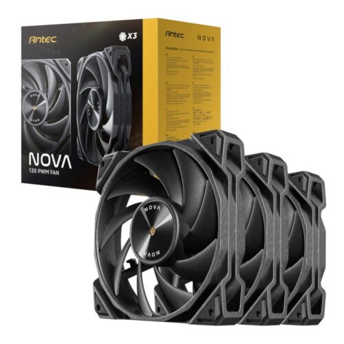 Antec NOVA 120 PWM Fan 3 Pack | 3200 RPM | 95.32 CFM | FDB Bearing - Compu-Fi Technology South Africa