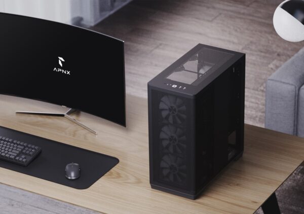 APNX C1-R | Mid-Tower | 4x ARGB Fans | BTF Compatible - Compu-Fi Technology South Africa