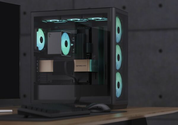 APNX C1-R | Mid-Tower | 4x ARGB Fans | BTF Compatible - Compu-Fi Technology South Africa