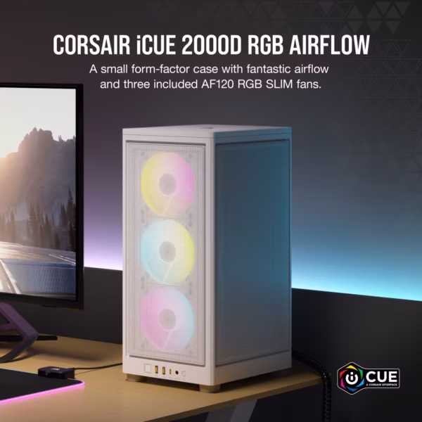 CORSAIR 2000D RGB AIRFLOW | Mini-ITX | SFF | Tempered Glass - Compu-Fi Technology South Africa
