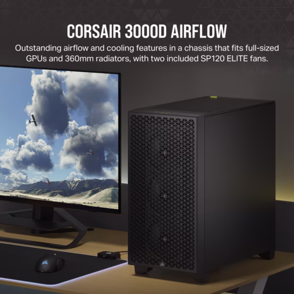CORSAIR 3000D AIRFLOW | Midi Tower | High-Airflow | Tempered Glass - Compu-Fi Technology South Africa