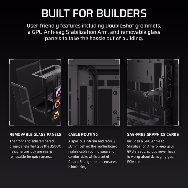 Corsair 3500X LX-R RGB | Mid-Tower | iCUE LINK Included | Tempered Glass - Compu-Fi Technology South Africa