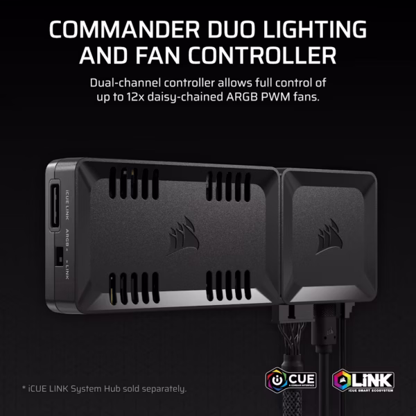 Corsair COMMANDER DUO | Fan Controller | ARGB & iCUE LINK | 12-Fan Capacity - Compu-Fi Technology South Africa