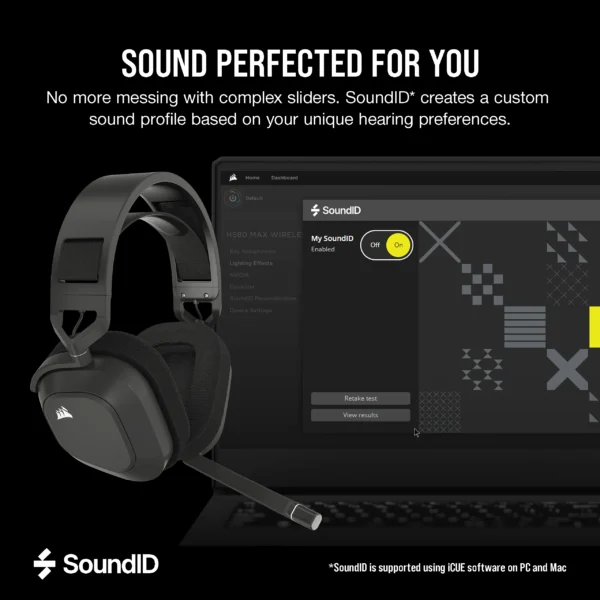 Corsair HS80 Max Wireless | 50mm Drivers | Dolby Atmos | Steel Gray - Compu-Fi Technology South Africa