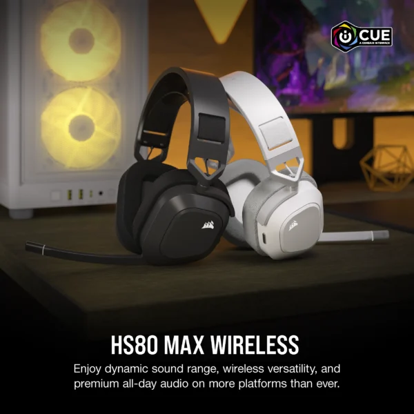 Corsair HS80 Max Wireless | 50mm Drivers | Dolby Atmos | Steel Gray - Compu-Fi Technology South Africa