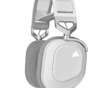 Corsair HS80 RGB Wireless | 50mm Drivers | Dolby Atmos | White - Compu-Fi Technology