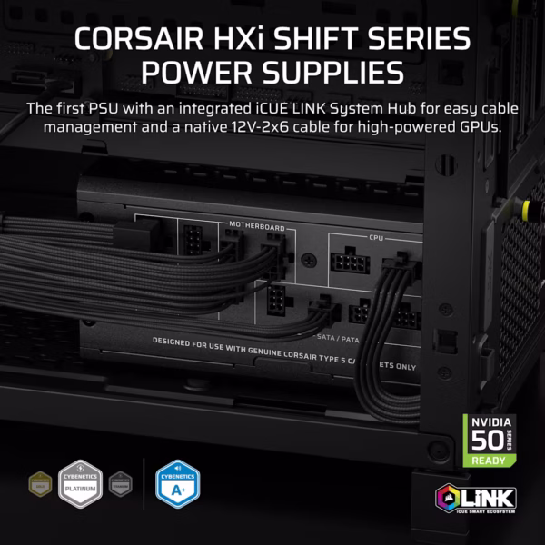 Corsair HX1000i SHIFT | 1000W | Cybenetics Platinum | Fully Modular ATX Power Supply - Compu-Fi Technology South Africa