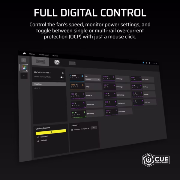 Corsair HX1000i SHIFT | 1000W | Cybenetics Platinum | Fully Modular ATX Power Supply - Compu-Fi Technology South Africa
