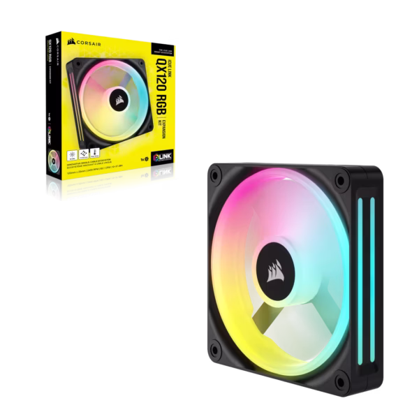 Corsair iCUE LINK QX120 RGB | 120mm PWM | 2400 RPM | Multi-Colour - Compu-Fi Technology South Africa