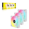Corsair iCUE LINK QX120 RGB | 120mm PWM | 3-Fan Starter Kit | White - Compu-Fi Technology South Africa