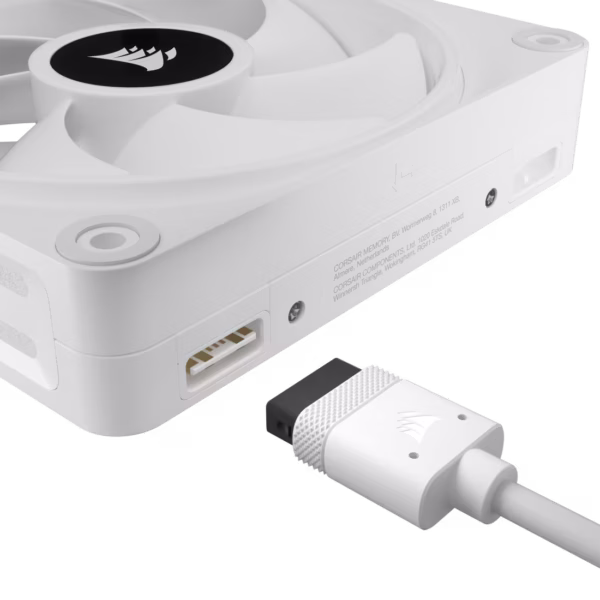 Corsair iCUE LINK QX120 RGB | 120mm PWM | 3-Fan Starter Kit | White - Compu-Fi Technology South Africa