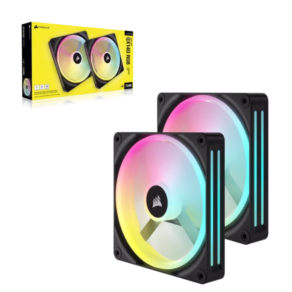CORSAIR iCUE LINK QX140 RGB | 140mm PWM | 2000 RPM | Starter Kit - Compu-Fi Technology South Africa