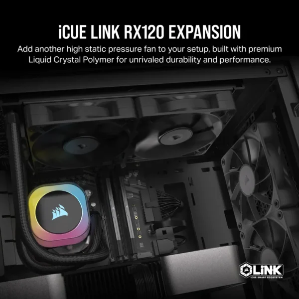Corsair iCUE LINK RX120 | 120mm PWM | 2100 RPM | High Static Pressure - Compu-Fi Technology South Africa