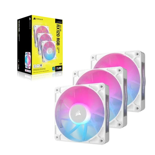 Corsair iCUE LINK RX120 RGB | 120mm | 2100 RPM | 3-Pack - Compu-Fi Technology South Africa