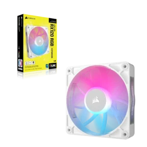 Corsair iCUE LINK RX120 RGB | 120mm | 2100 RPM | White - Compu-Fi Technology